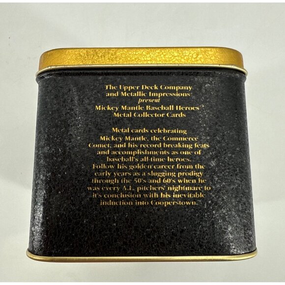 Mickey Mantle Baseball Heroes Metal Collector Cards Set Upper Deck - Picture 3 of 7